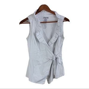 Mishca white no sleeve top size small